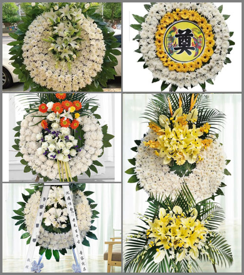 山东青岛即墨市龙泉街道前麦泊村花圈速递